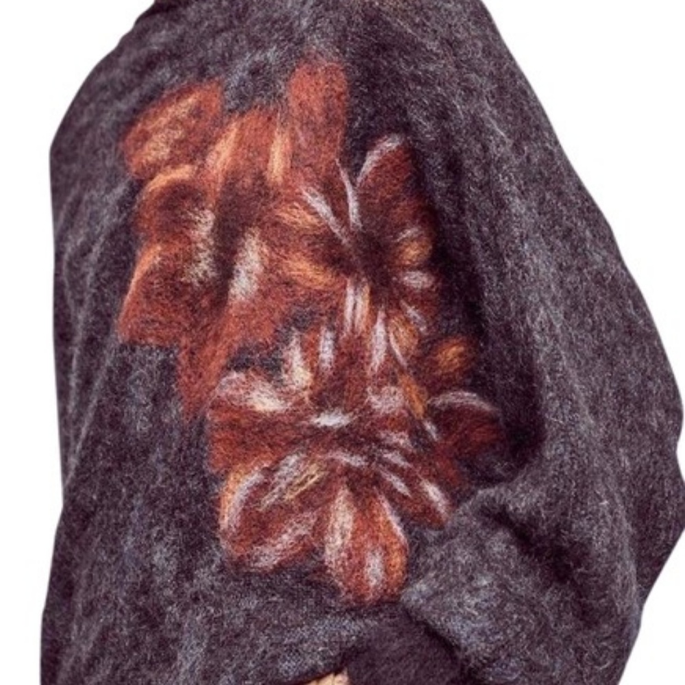 Anthropologie Troubadour Felted Floral Sweater - Picture 3 of 8